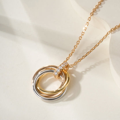 [OAKJURI Jewelry] TRINITY MEDIUM  DIAMONDS NECKLACE