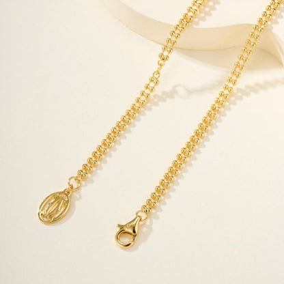 [OAKJURI Jewelry] TRINITY LARGE FULL DIAMOND  NECKLACE
