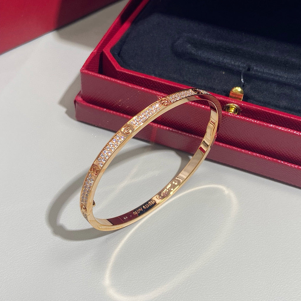 [OAKJURI Jewelry] LOVE BRACELET 3.65MM DIAMOND-PAVED