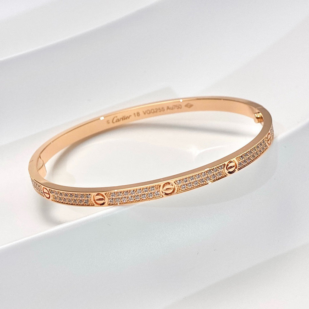 [OAKJURI Jewelry] LOVE BRACELET 3.65MM DIAMOND-PAVED