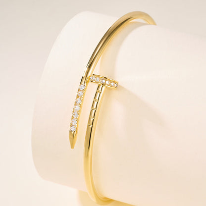[OAKJURI Jewelry] JUSTE Diamond & LOVE Diamond Bracelet Stack Set