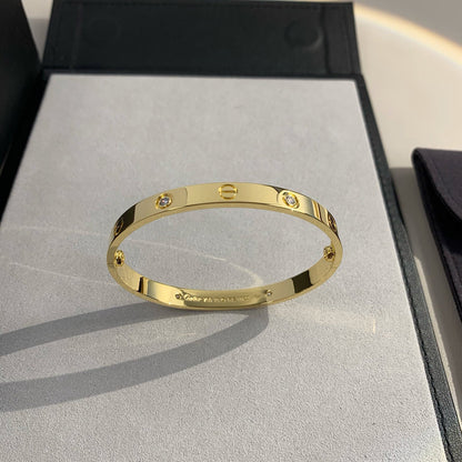 [OAKJURI Jewelry] LOVE BRACELET 6.1MM 4 DIAMONDS