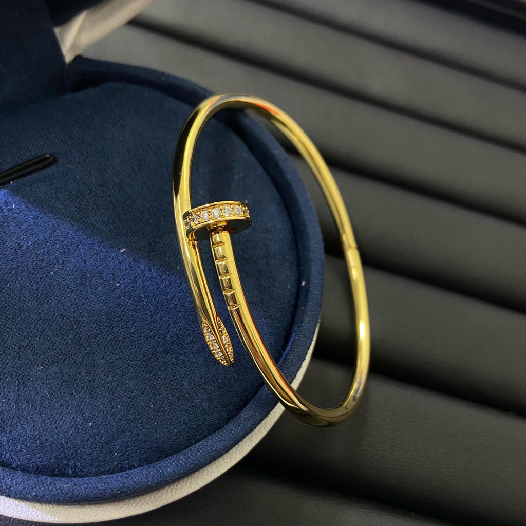 [OAKJURI Jewelry] LOVE Classic & JUSTE Diamond Bracelet Stack Set