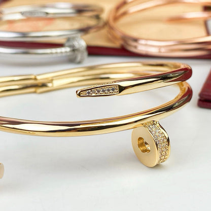 [OAKJURI Jewelry] JUSTE BRACELET 3.5MM DOUBLE ROW DIAMOND