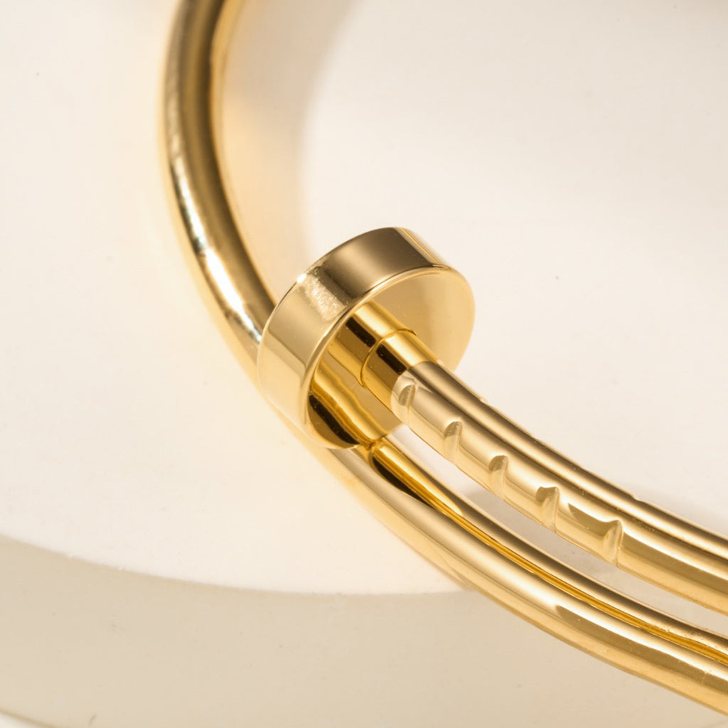 [OAKJURI Jewelry] Clover White Mother-of-Pearl & JUSTE Bracelet Stack Set