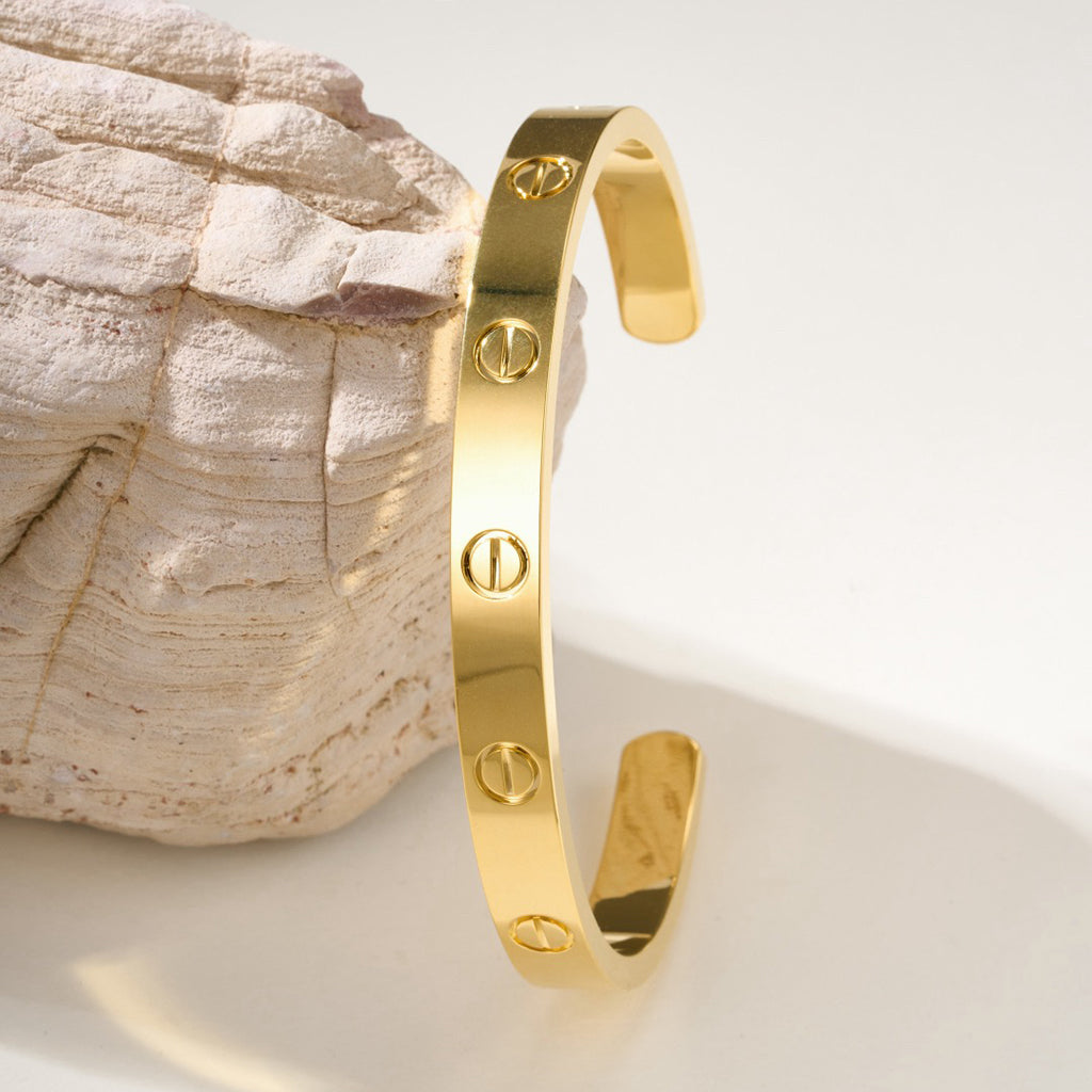 [OAKJURI Jewelry] LOVE BRACELET 6.1MM OPEN CUFF