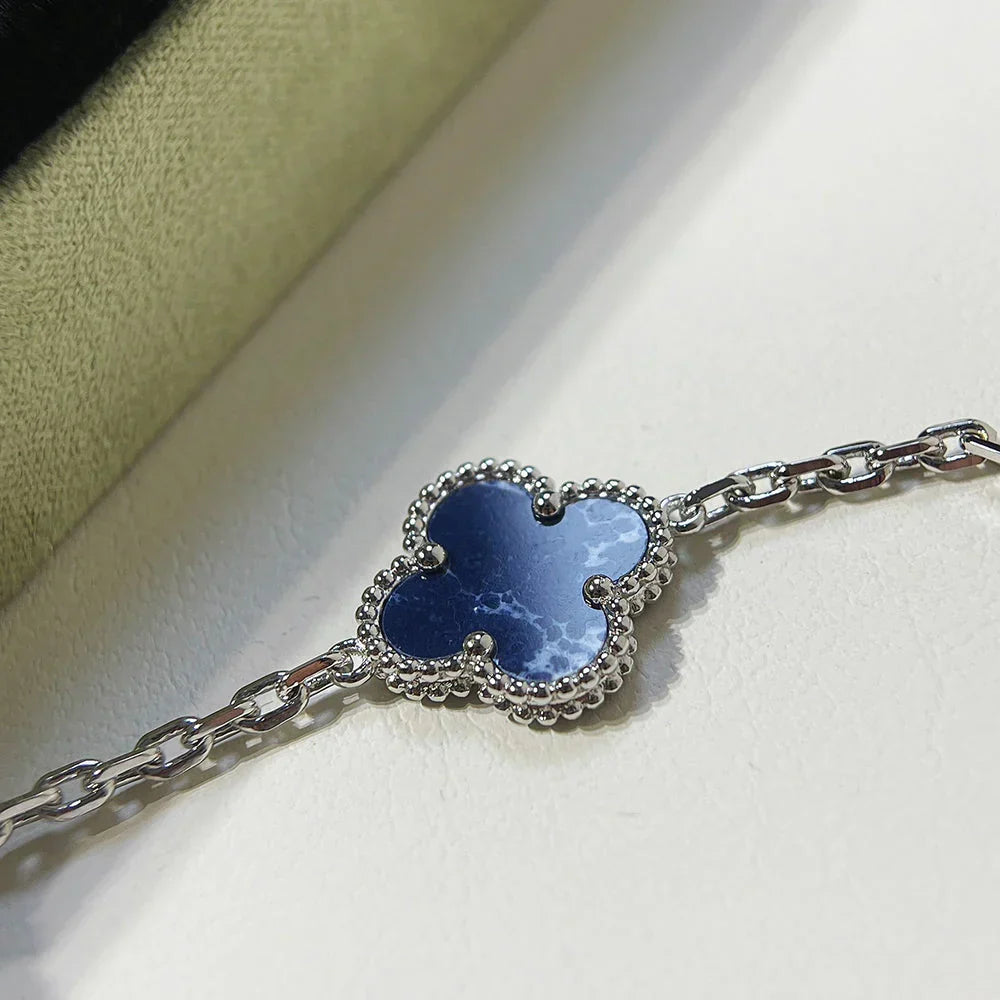[OAKJURI Jewelry]CLOVER 5 MOTIF PIETERSITE BRACELET COLLECTION