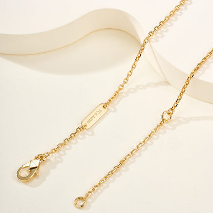 [OAKJURI Jewelry]FLOWERLACE NECKLACE 5 DIAMONDS