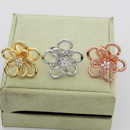 [OAKJURI Jewelry] FLOWERLACE RING 5 DIAMONDS