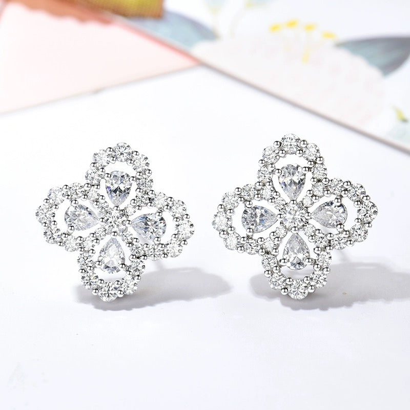 [OAKJURI Jewelry]LOOP EARRINGS FULL MOTIF DIAMOND 16MM