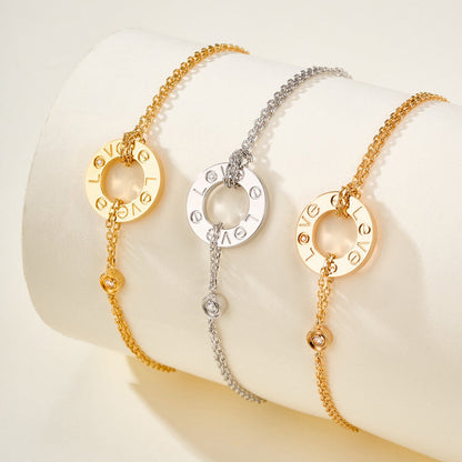 [OAKJURI Jewelry] LOVE BRACELET 2 DIAMOND