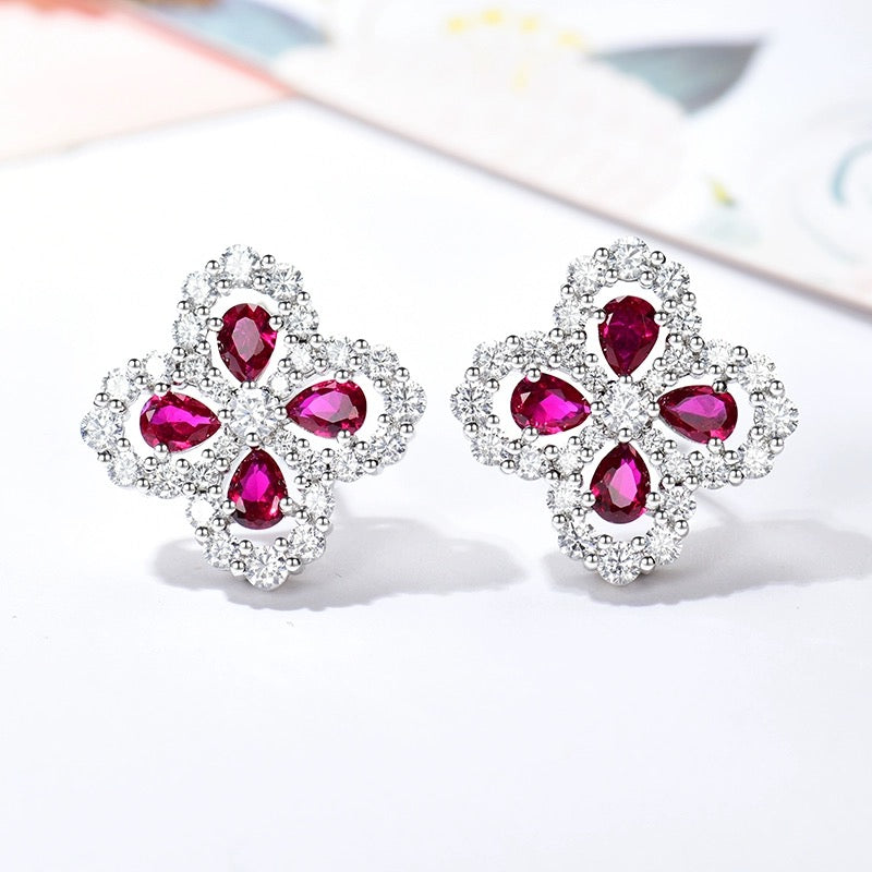 [OAKJURI Jewelry]LOOP EARRINGS FULL MOTIF DIAMOND 16MM