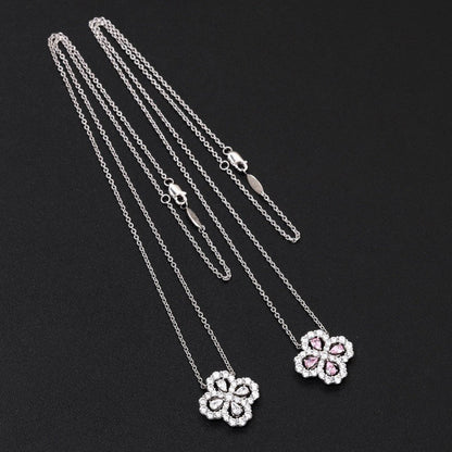 [OAKJURI Jewelry]LOOP NECKLACE FULL MOTIF DIAMOND 16MM MULTIPLE COLORS