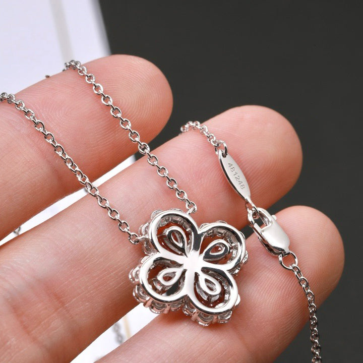[OAKJURI Jewelry]LOOP NECKLACE FULL MOTIF DIAMOND 16MM MULTIPLE COLORS