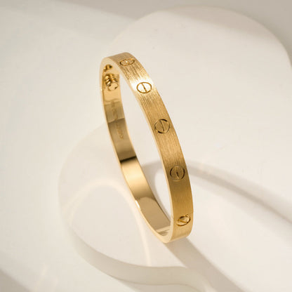 [OAKJURI Jewelry] LOVE BRACELET 6.1MM BRUSHED