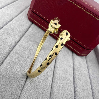 [OAKJURI Jewelry] PANTHERE DOUBLE HEADED OPEN BRACELET