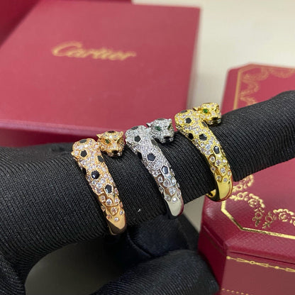 [OAKJURI Jewelry] PANTHERE DOUBLE HEADED FULL DIAMOND  RING