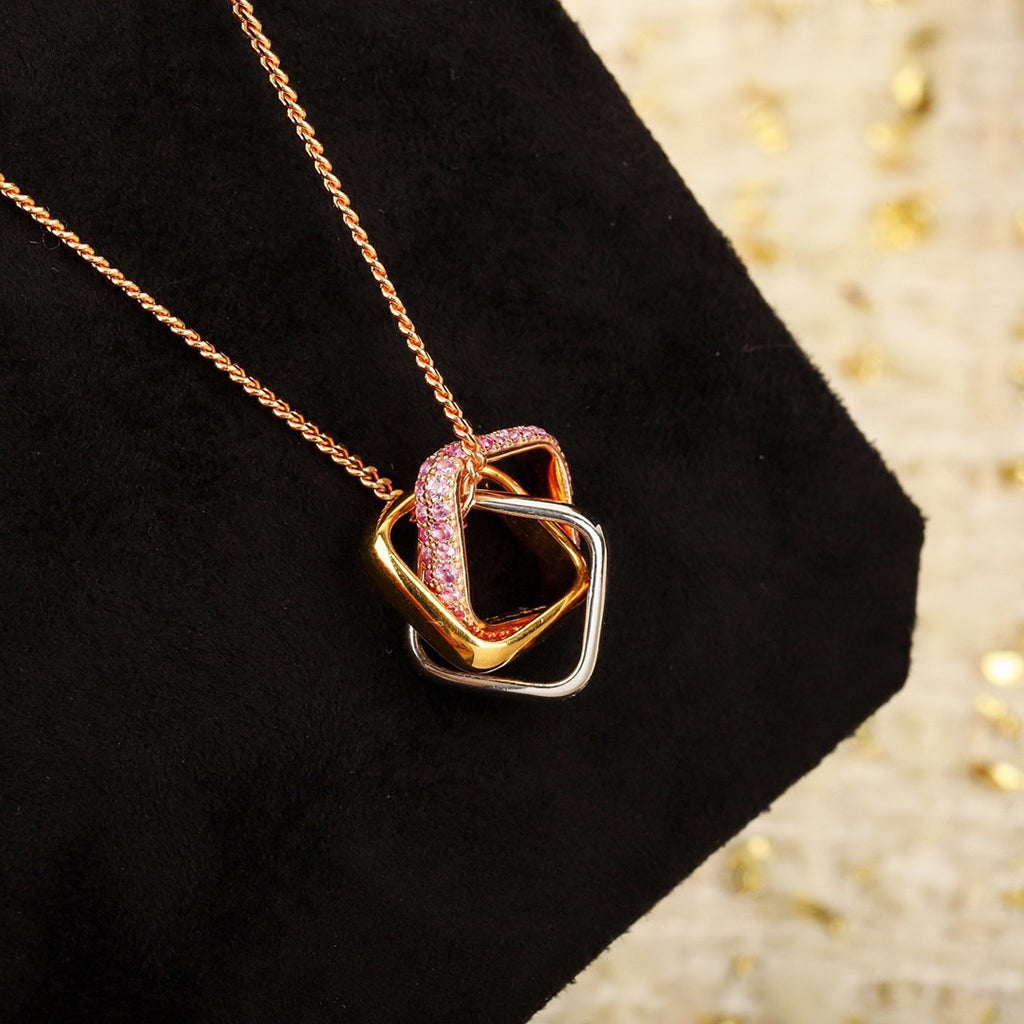[OAKJURI Jewelry] TRINITY CUSHION NECKLACE COLLECTION
