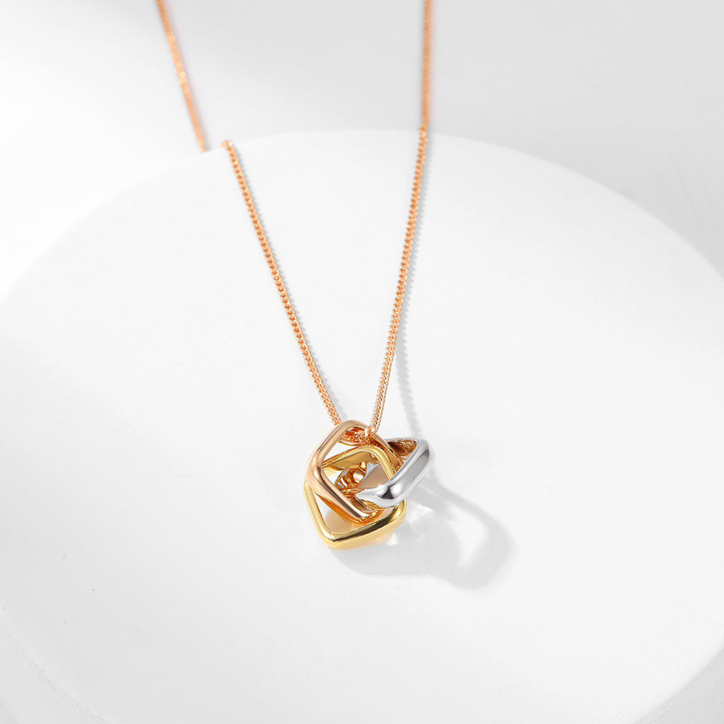 [OAKJURI Jewelry] TRINITY CUSHION NECKLACE COLLECTION