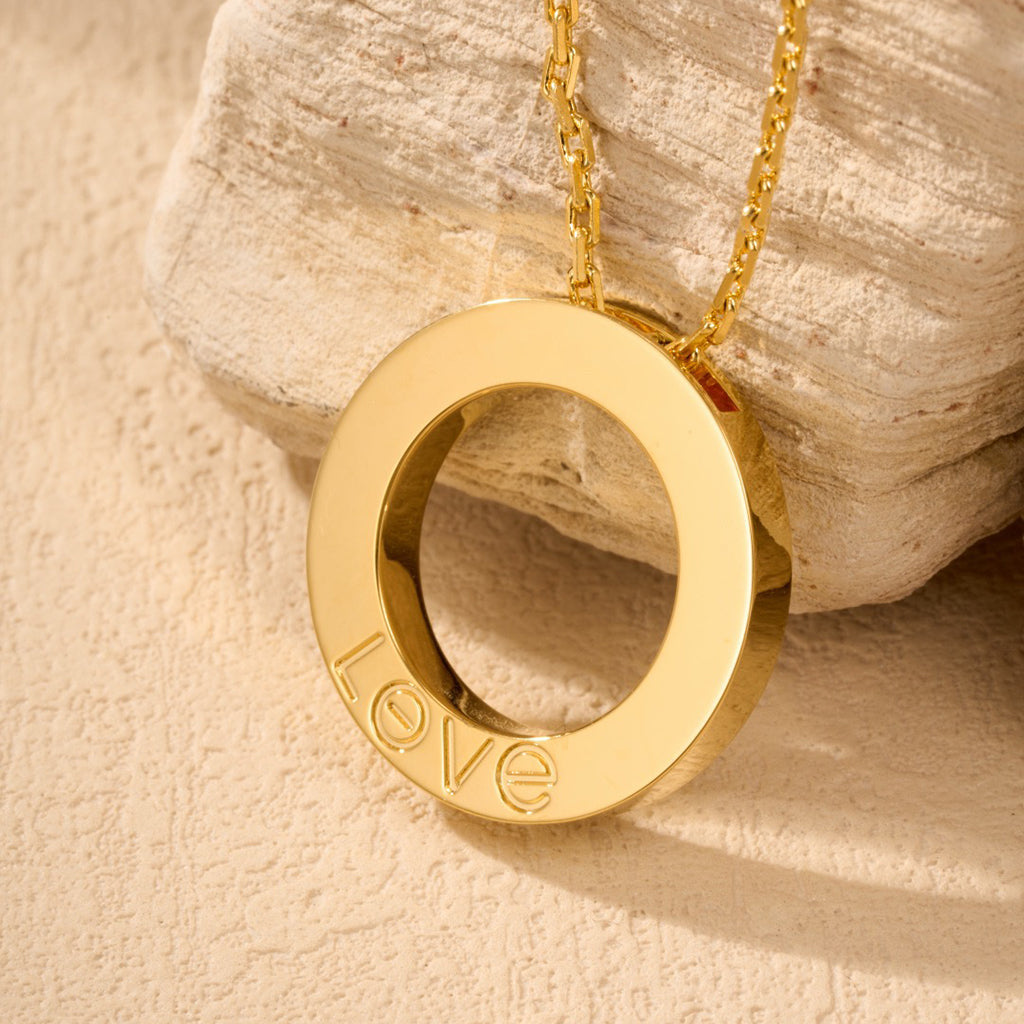 [OAKJURI Jewelry] LOVE NECKLACE 16MM  FULL DIAMOND