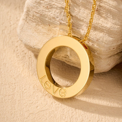 [OAKJURI Jewelry] LOVE NECKLACE 16MM  FULL DIAMOND