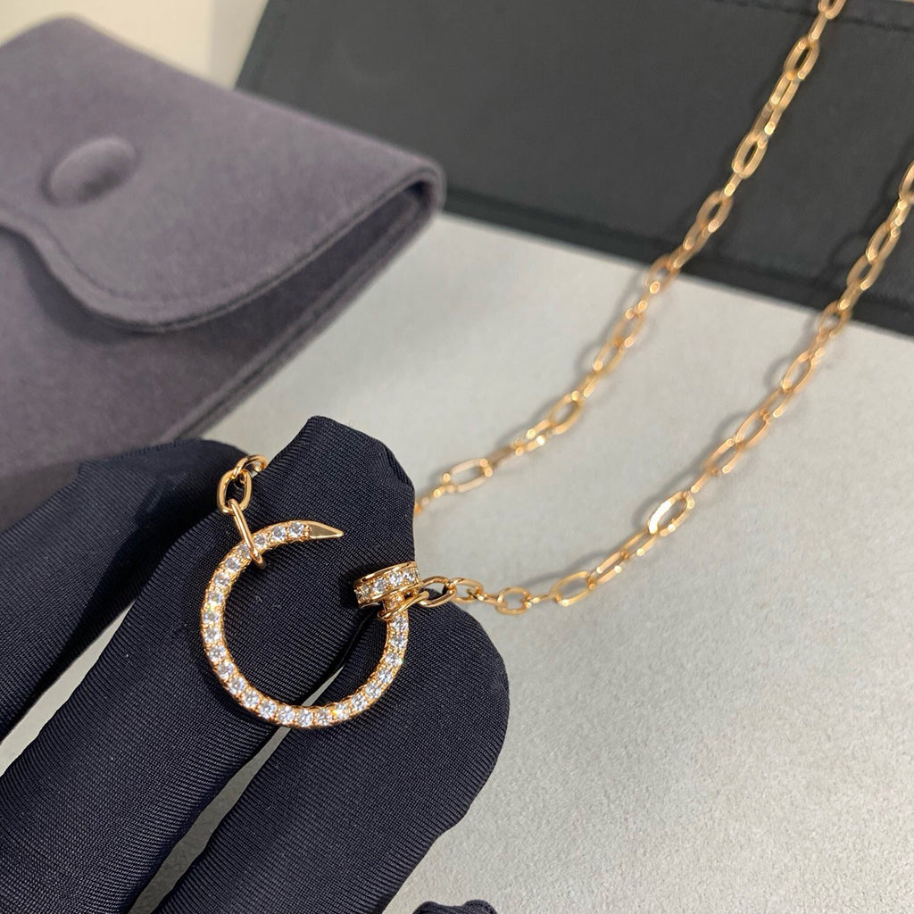 [OAKJURI Jewelry] JUSTE NECKLACE FULL DIAMONDS