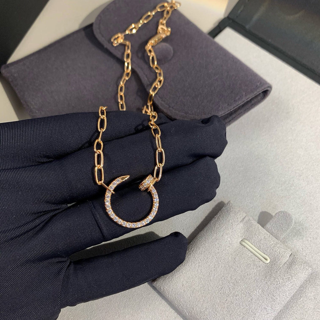 [OAKJURI Jewelry] JUSTE NECKLACE FULL DIAMONDS