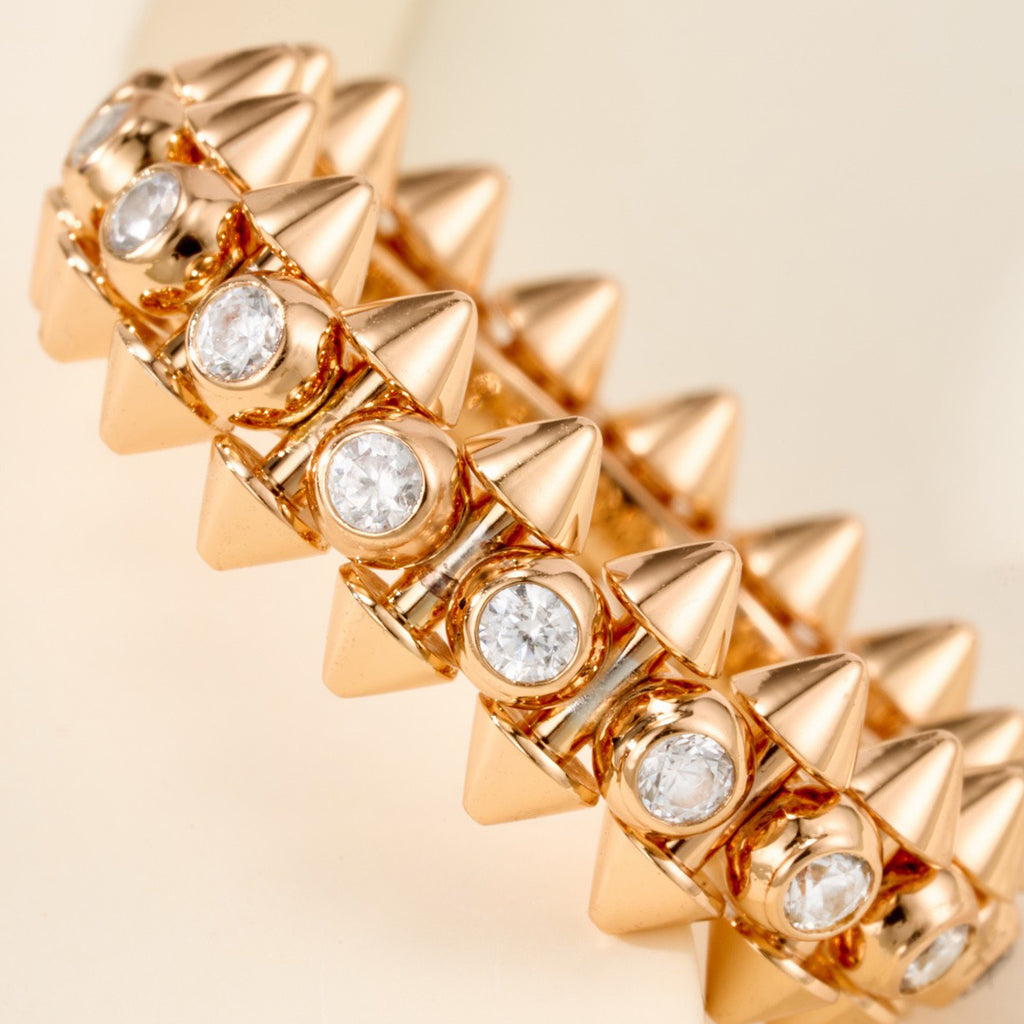 [OAKJURI Jewelry] CLASH 6.8MM DIAMOND MEDIUM RING