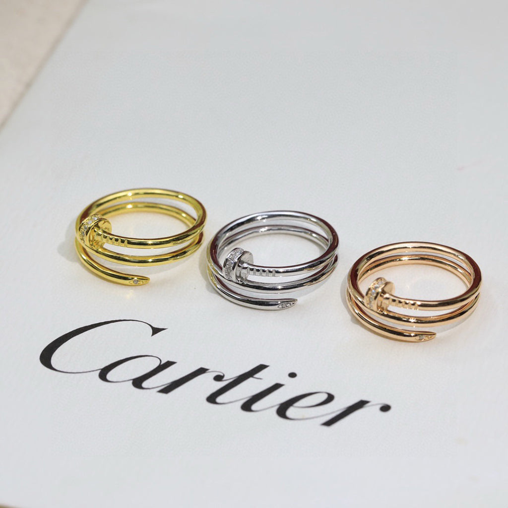 [OAKJURI Jewelry] JUSTE RING 4.8MM HALF DIAMOND