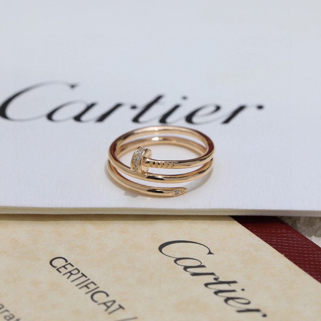 [OAKJURI Jewelry] JUSTE RING 4.8MM HALF DIAMOND