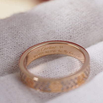 [OAKJURI Jewelry] LOVE RING 4.0MM DIAMOND PAVED