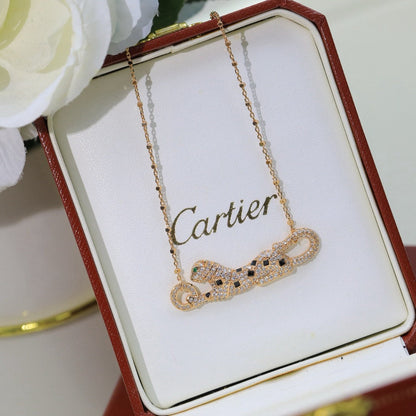 [OAKJURI Jewelry] PANTHERE PAVED DIAMOND NECKLACE