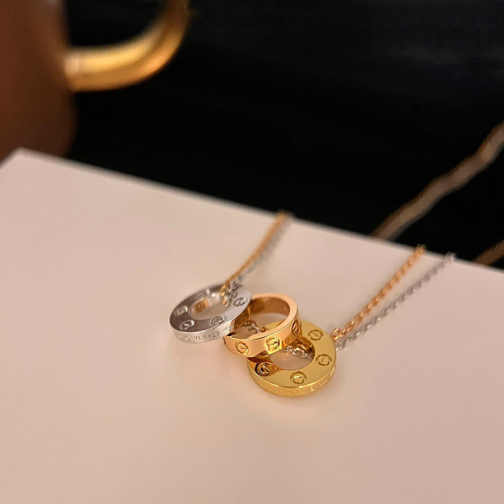 [OAKJURI Jewelry] LOVE 6 DIAMOND PENDANT NECKLACE