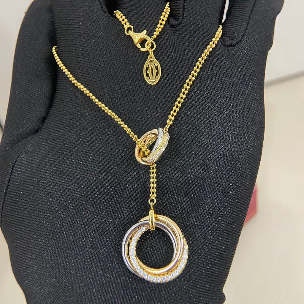 [OAKJURI Jewelry] TRINITY DIAMONDS NECKLACE