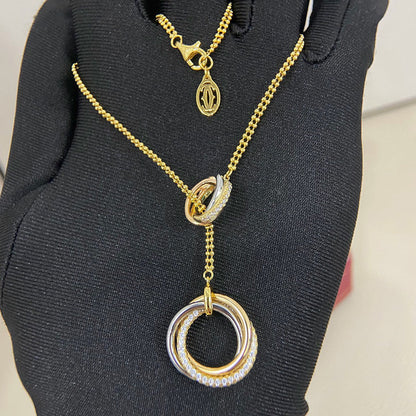 [OAKJURI Jewelry] TRINITY DIAMONDS NECKLACE