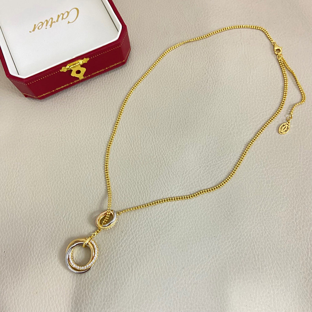 [OAKJURI Jewelry] TRINITY DIAMONDS NECKLACE