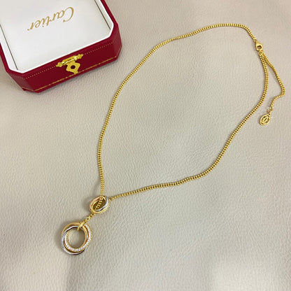 [OAKJURI Jewelry] TRINITY DIAMONDS NECKLACE