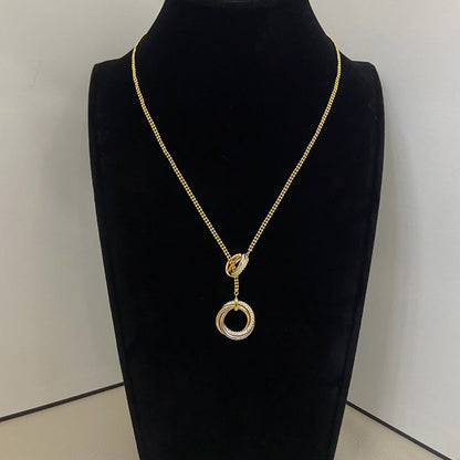 [OAKJURI Jewelry] TRINITY DIAMONDS NECKLACE