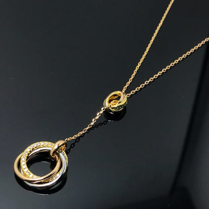 [OAKJURI Jewelry] TRINITY DIAMONDS NECKLACE