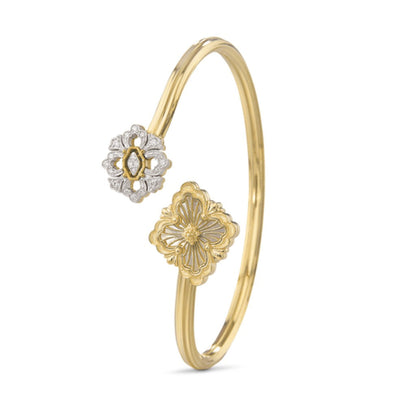 [OAKJURI Jewelry JEWELRY] OPERA TULLE  GOLD BRACELET WITH ENAMEL BACKGROUND
