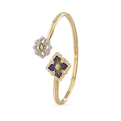 [OAKJURI Jewelry JEWELRY] OPERA TULLE  GOLD BRACELET WITH ENAMEL BACKGROUND