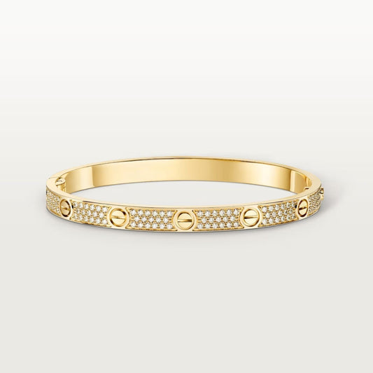 [OAKJURI Jewelry] LOVE BRACELET 4.8MM DIAMOND-PAVED