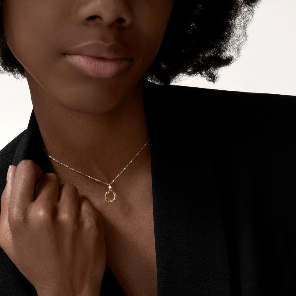 [OAKJURI Jewelry] TRINITY  NECKLACE 1 DIAMOND