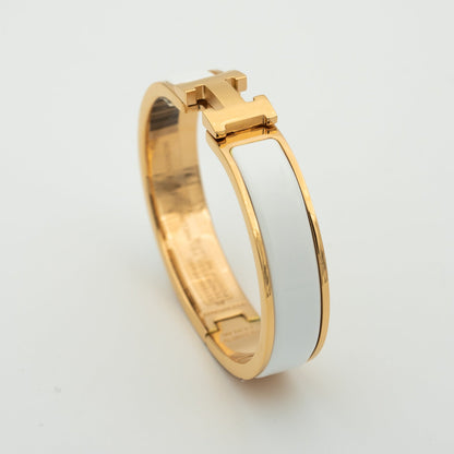 [OAKJURI Jewelry]H WHITE BRACELET