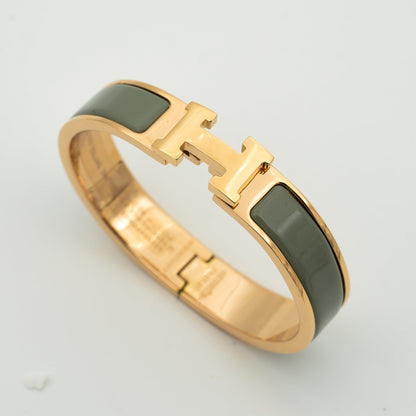 [OAKJURI Jewelry]H BRACELET BLUE GREEN 12MM