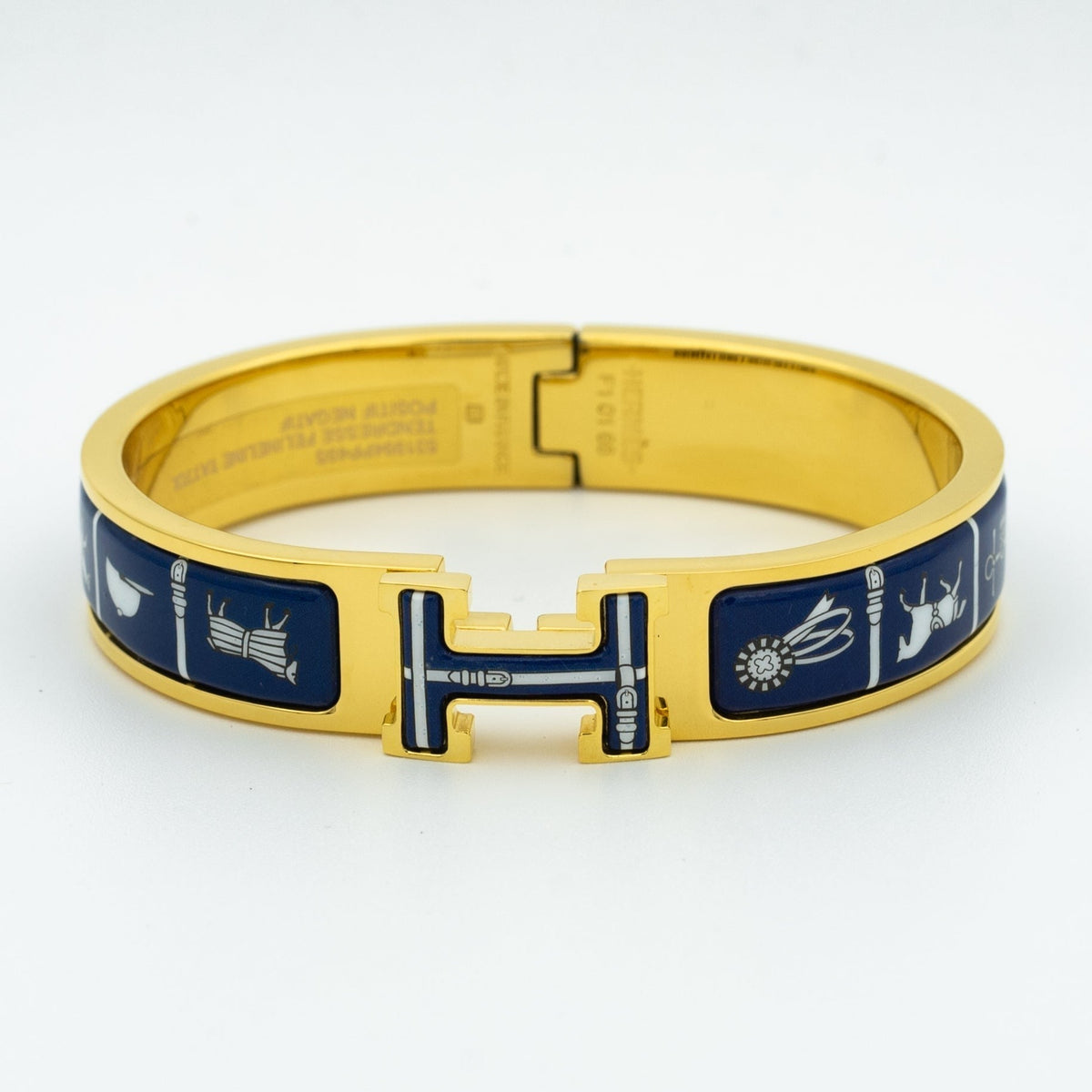 [OAKJURI Jewelry]H BRACELET BLUE CERAMIC