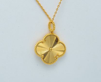 [OAKJURI Jewelry]CLOVER 25MM PEDANT NECKLACE GOLD