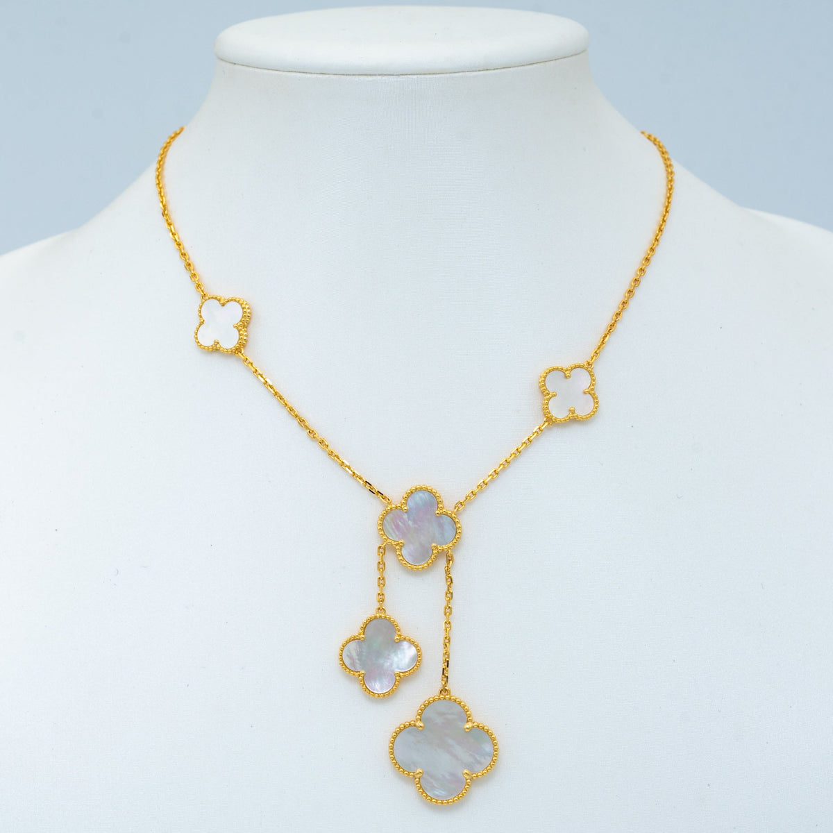 [OAKJURI Jewelry]CLOVER MOTHER OF PEARL NECKLACE 6 MOTIF