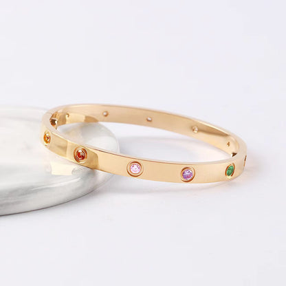 [OAKJURI Jewelry]2026 RAINBOW LOVE BRACELET 6.1MM  10 DIAMONDS