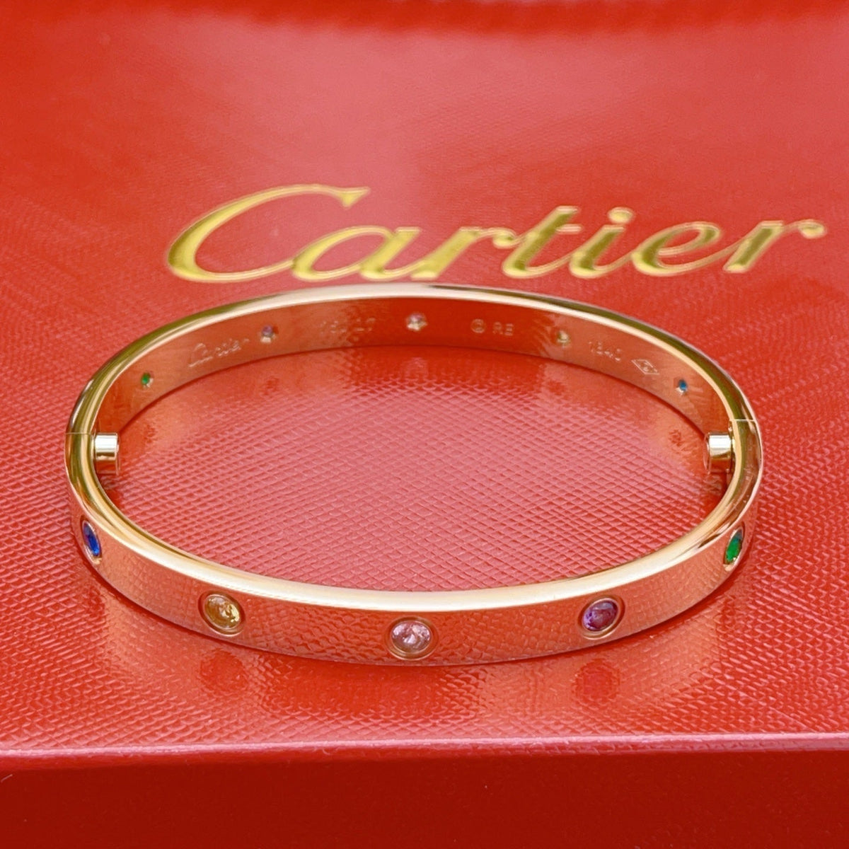 [OAKJURI Jewelry]2026 RAINBOW LOVE BRACELET 6.1MM  10 DIAMONDS